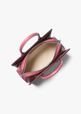 michael kors laila medium tk leather satchel