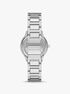michael kors mini sage pav  silver tone watch
