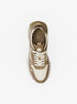 michael kors theo canvas trainer