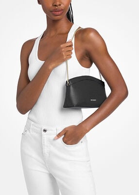 michael kors athena small leather convertible clutch