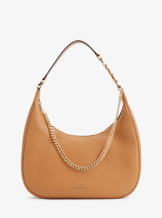 michael kors piper large pebbled leather shoulder bag