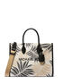 Mirella Medium Palm Jacquard Tote Bag michael kors mirella medium palm jacquard tote bag