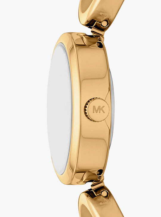 michael kors maude gold tone link watch