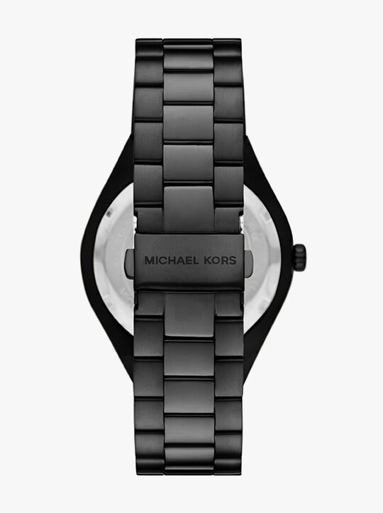michael kors lennox three hand black watch