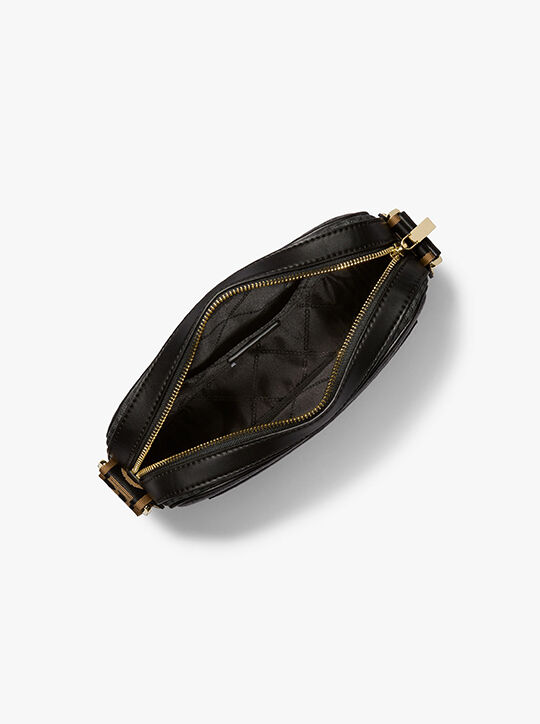 Maeve Large Logo and Faux Leather Crossbody Bag michael kors maeve large logo and faux leather crossbody bag