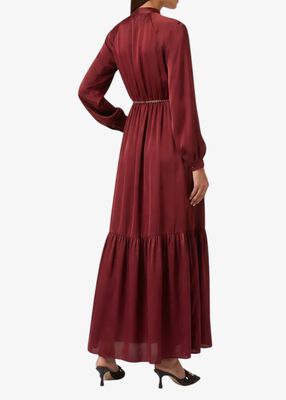 michael kors satin shirtdress