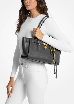 michael kors hamilton moderne small leather satchel