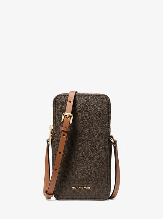 Jet Set Small Signature Logo Smartphone Crossbody Bag michael kors jet set small signature logo smartphone crossbody bag