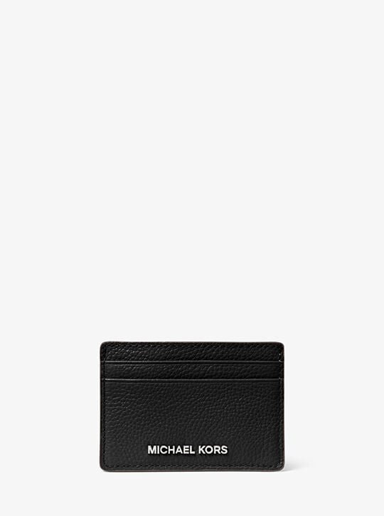 michael kors pebbled leather card case