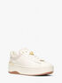 michael kors dottie leather and signature logo sneaker