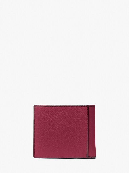 Hudson Pebbled Leather Billfold Wallet michael kors hudson pebbled leather billfold wallet