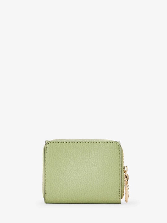 michael kors empire small pebbled leather tri fold wallet