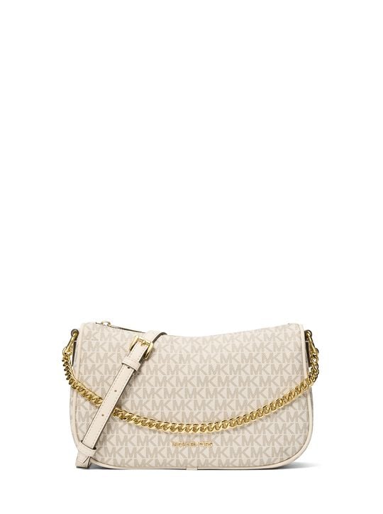 Carmela Medium Signature Logo Convertible Crossbody Bag michael kors carmela medium signature logo convertible crossbody bag