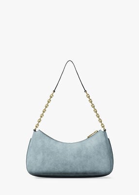 michael kors حقيبة نوليتا متوسطة الحجم من جلد النوبوك مع سلسلة