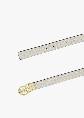 michael kors reversible signature logo belt