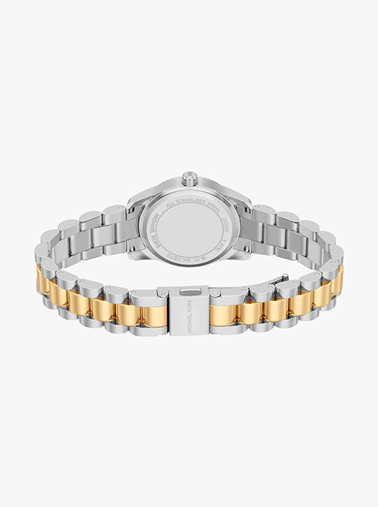 Michael Kors Lexington Three-Hand Two-Tone Stainless Steel Watch michael kors lexington three hand two tone stainless steel watch