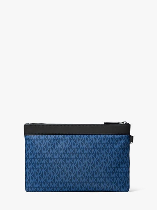 Brooklyn Printed Signature Logo Travel Pouch michael kors brooklyn printed signature logo travel pouch
