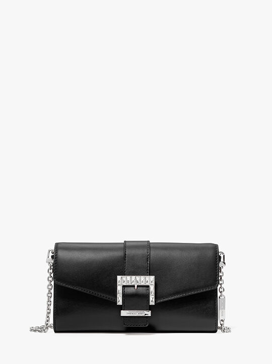 Penelope Medium Leather Clutch michael kors penelope medium leather clutch
