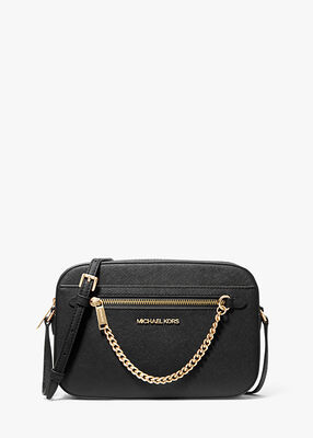 michael kors jet set large saffiano leather crossbody bag