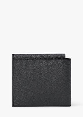 michael kors hudson pebbled leather wallet