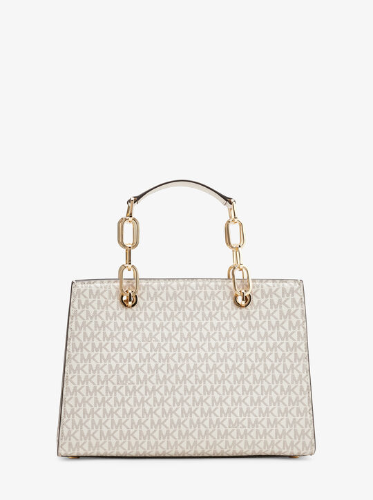 michael kors حقيبة سينثيا متوسطة الحجم بشعار الماركة