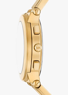 michael kors billie gold tone stainless steel watch