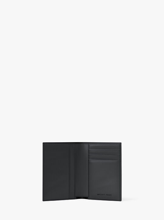 Hudson Pebbled Leather Folio Card Case michael kors hudson pebbled leather folio card case