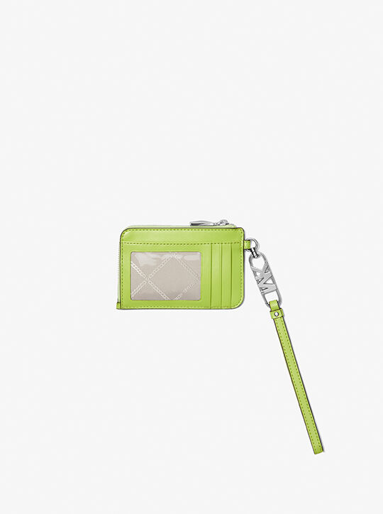 Empire Small Crocodile Embossed Leather Zip Card Case michael kors empire small crocodile embossed leather zip card case