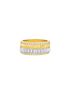 michael kors pav  two tone fluted ring