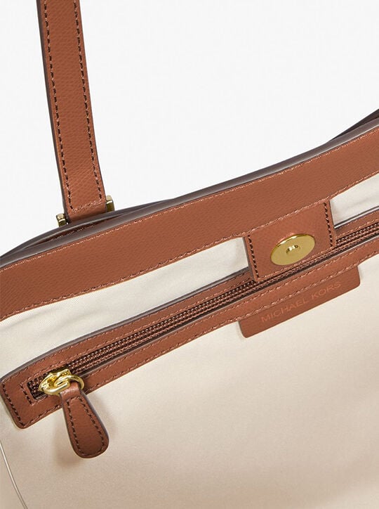 michael kors taryn large leather tote bag