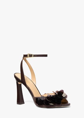 michael kors صندل لوريتا مزين بالترتر