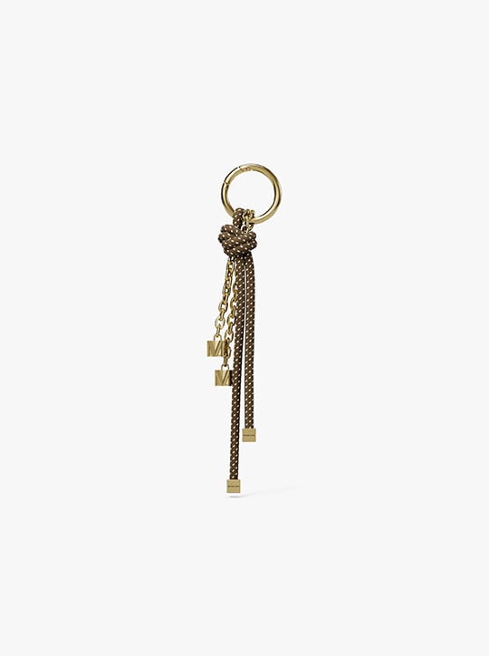 Gold-Tone and Speckled Cord Bag Charm michael kors gold tone and speckled cord bag charm