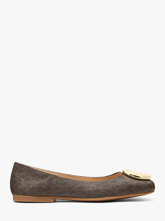 michael kors milan signature logo ballet flat