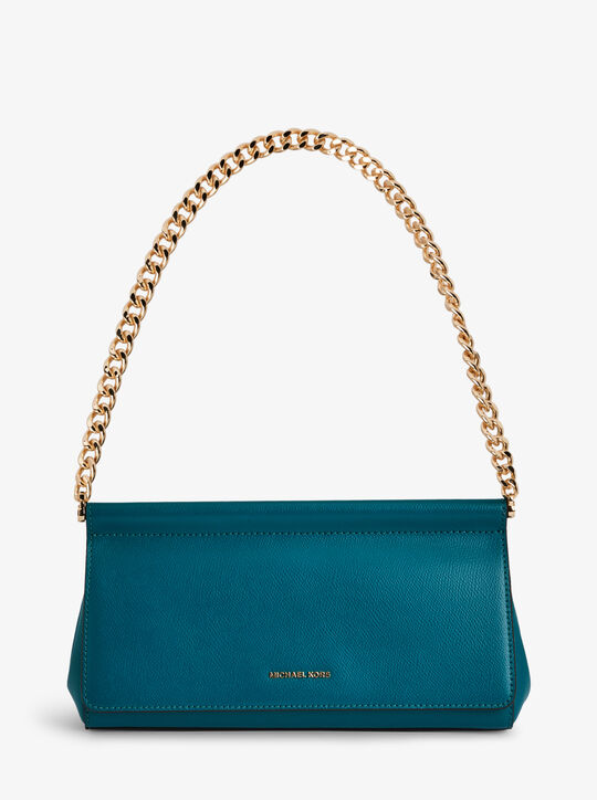 michael kors carmine medium pebbled leather pochette