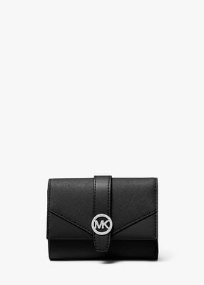michael kors greenwich medium leather trifold wallet