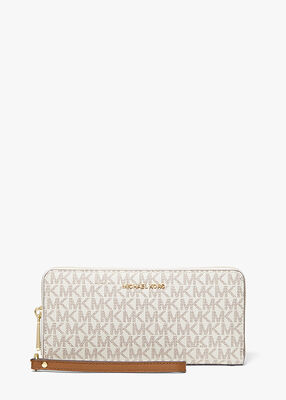 michael kors large logo continental wallet