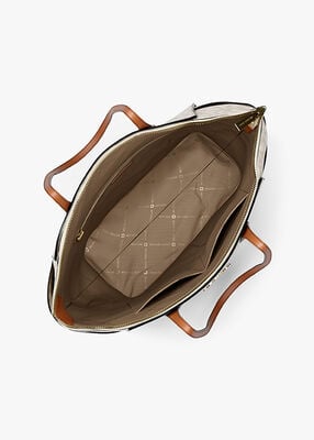 michael kors marilyn medium signature logo tote bag