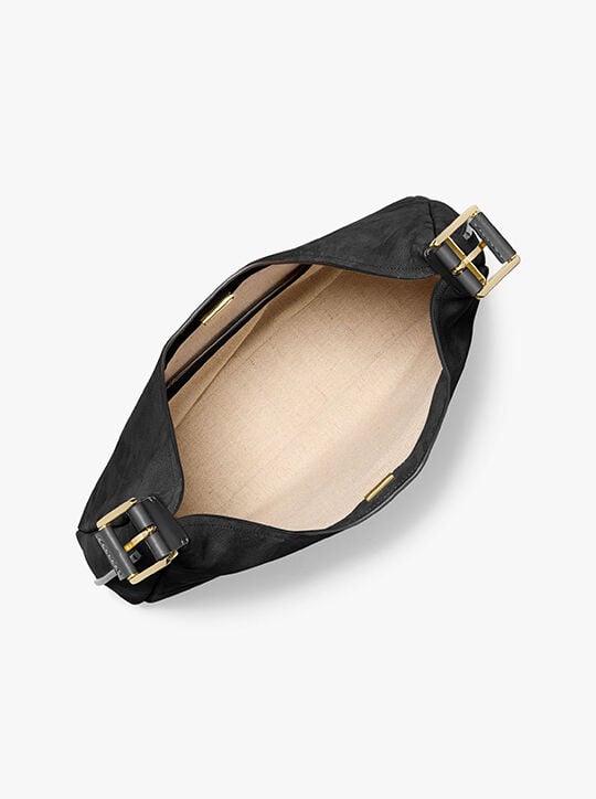 michael kors nolita large nubuck hobo shoulder bag