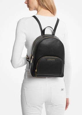 michael kors jaycee medium pebbled leather backpack