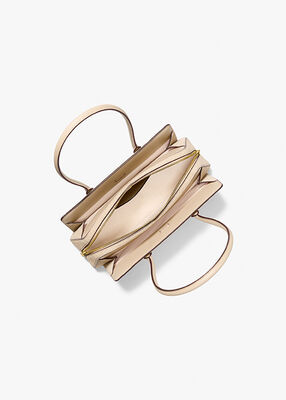 michael kors laila small suede shoulder bag