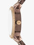 Ritz Pavé Beige Gold-Tone and Acetate Watch michael kors ritz pav beige gold tone and acetate watch