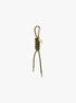 michael kors gold tone and braided cord bag charm