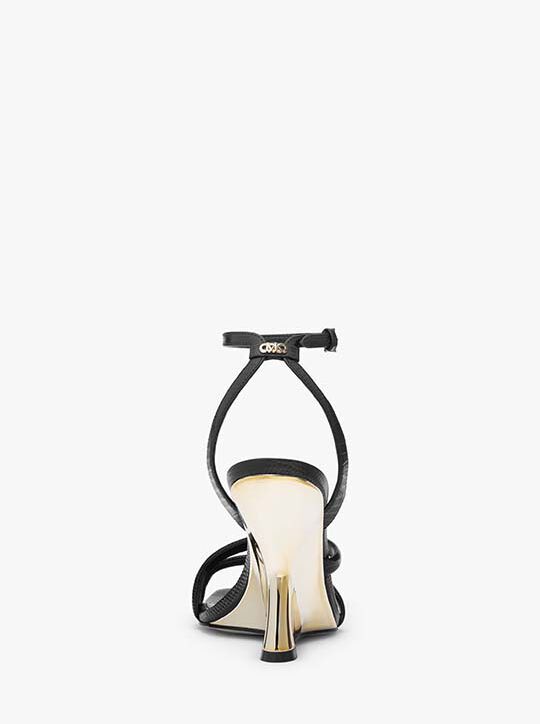 صندل نادينا ليزارد من الجلد المنقوش michael kors صندل نادينا ليزارد من الجلد المنقوش