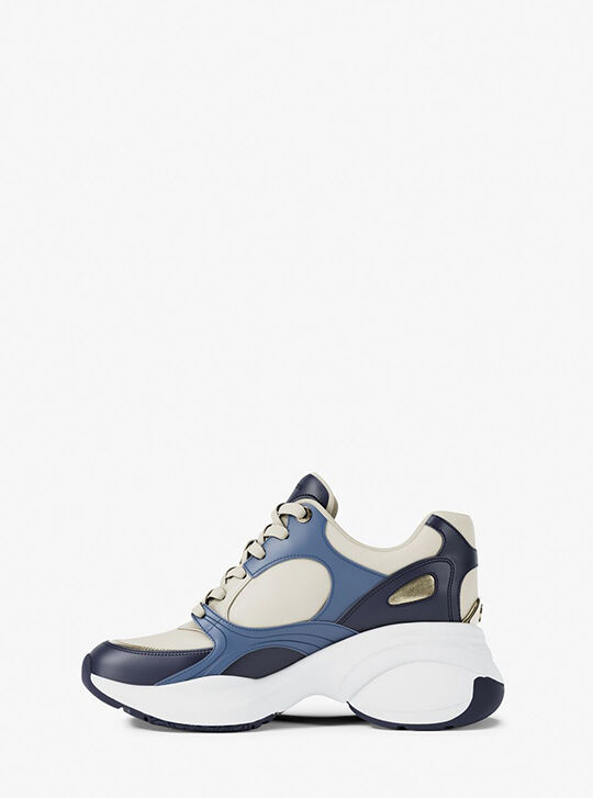 Zuma Leather Trainer, FRCH BLU MLT | Michael Kors UAE