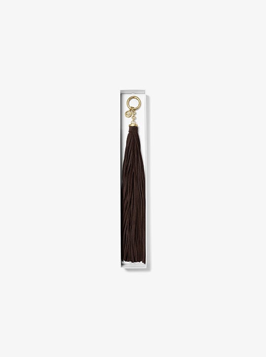 Suede Tassel Bag Charm michael kors suede tassel bag charm