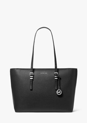 michael kors quinn large pebbled leather tote bag