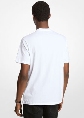michael kors graphic logo cotton t shirt