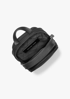 michael kors edison scratch resistant crossgrain leather sling pack