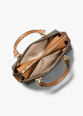 michael kors marilyn medium logo satchel