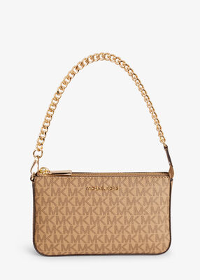 michael kors jet set medium signature logo pochette